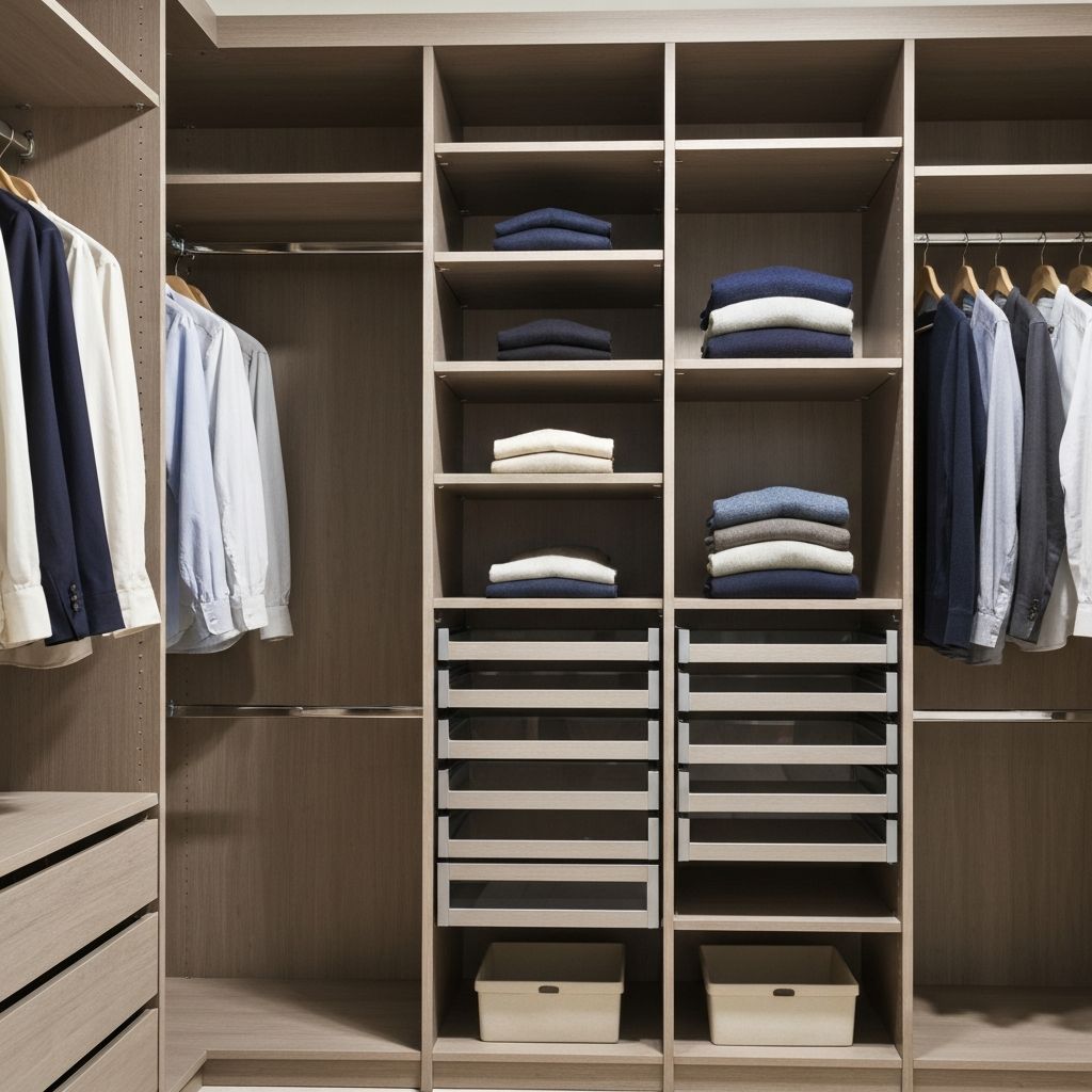 Wardrobe interior detail