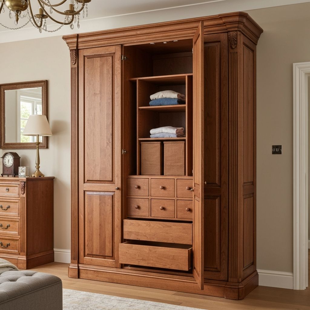 Bespoke solid wood wardrobe